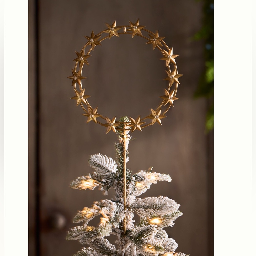 ANTHROPOLOGIE➕NWT Terrain Starry Ring Tree Topper Or Stand Alone